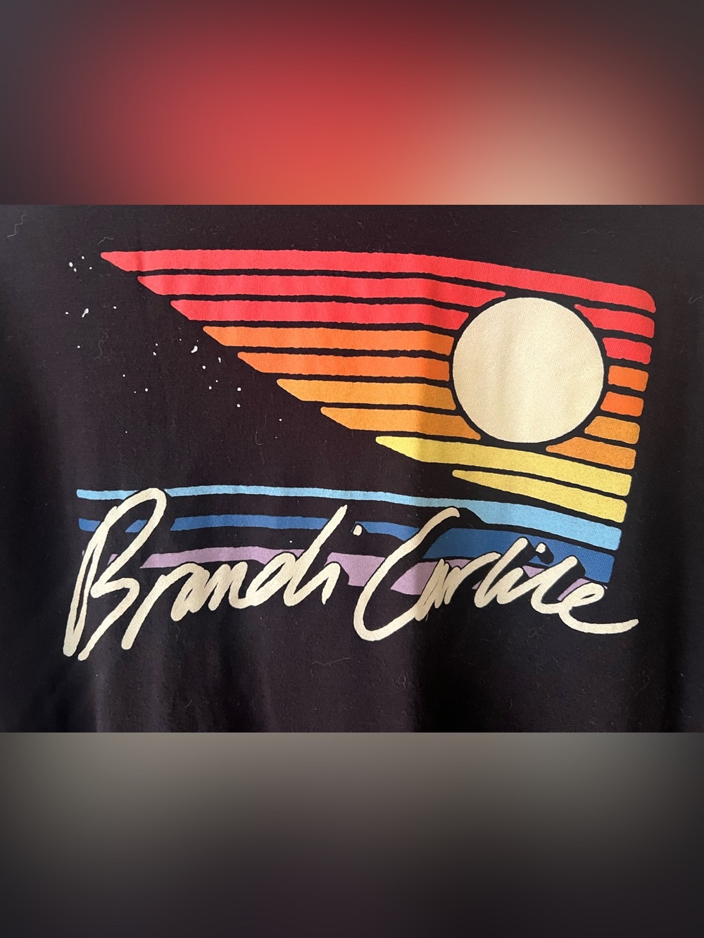 Official Merch Brandi Carlile Black Long Sleeve Concert Tee
